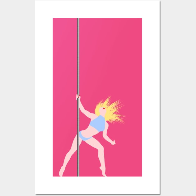 Blonde Pole Dancer Wall Art by jintetsu